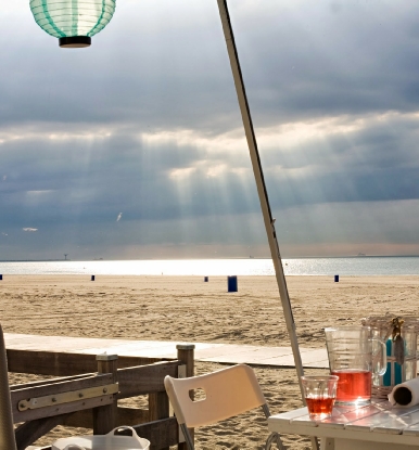 Vakantiehuisje op het strand van Hoek van Holland